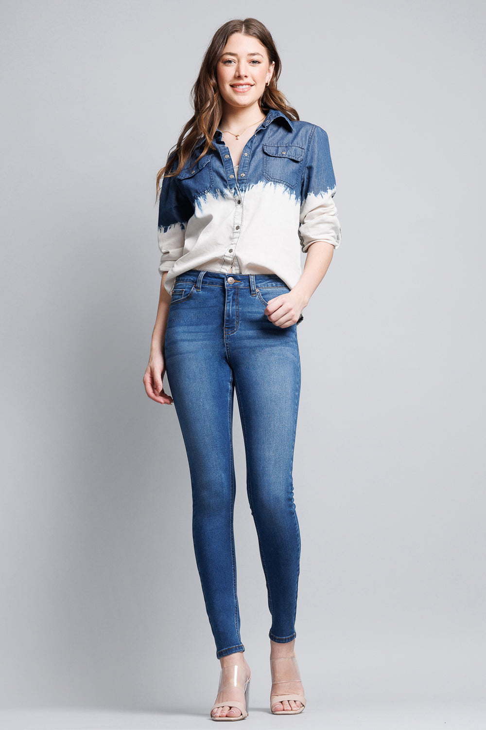 High Rise Classic Ankle Skinny Jeans - Image 4