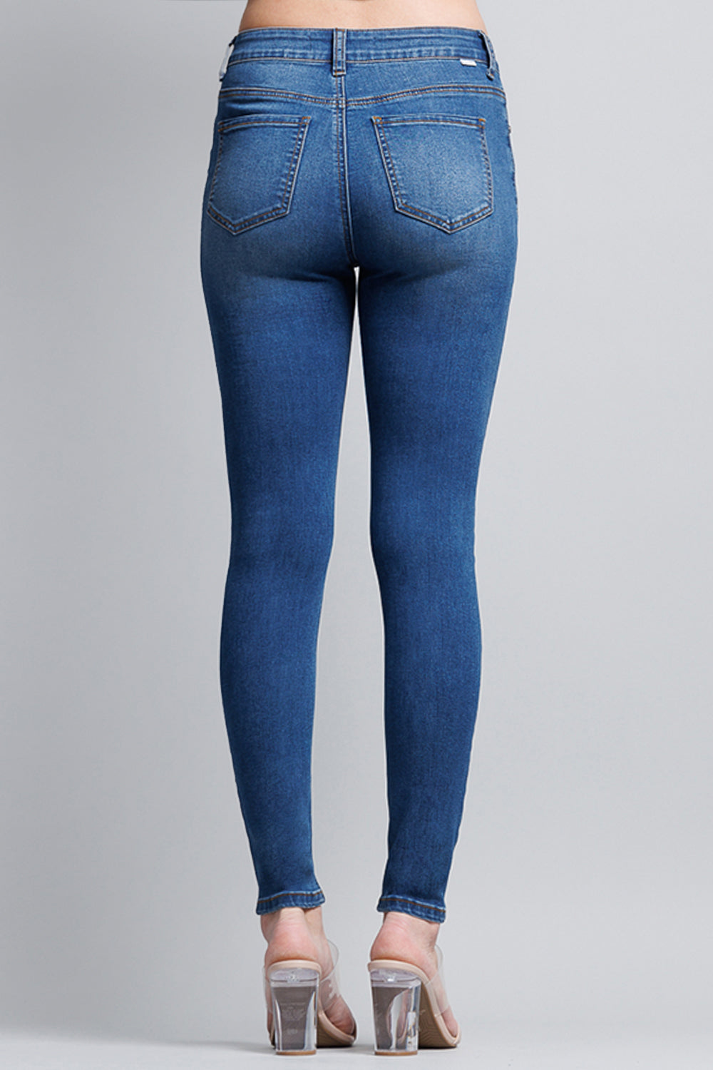High Rise Classic Ankle Skinny Jeans - Image 9