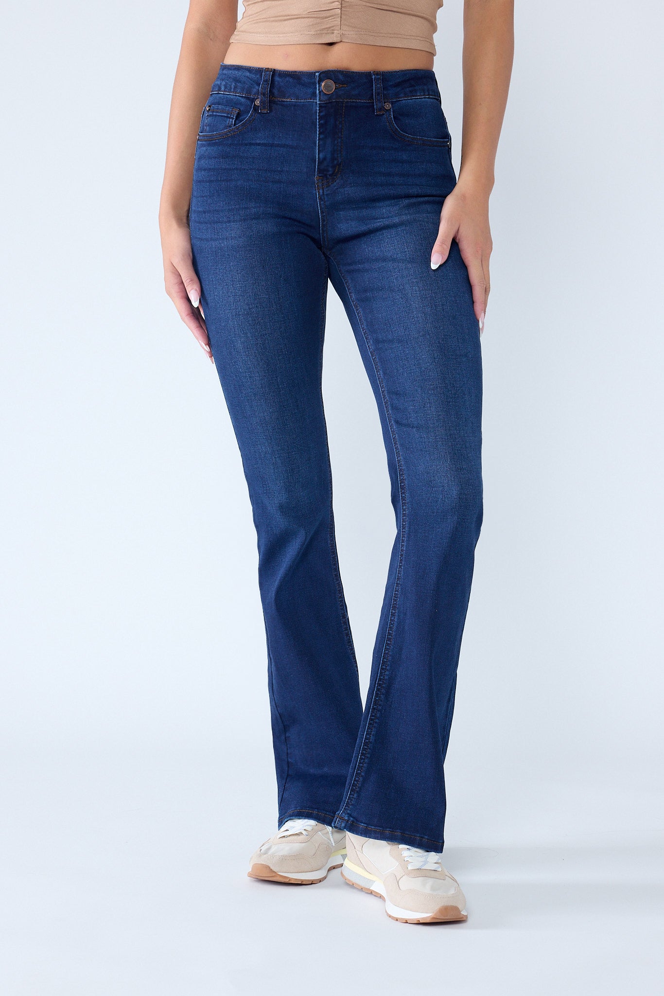 High Rise 5-Pocket Bootcut Jeans - Image 7
