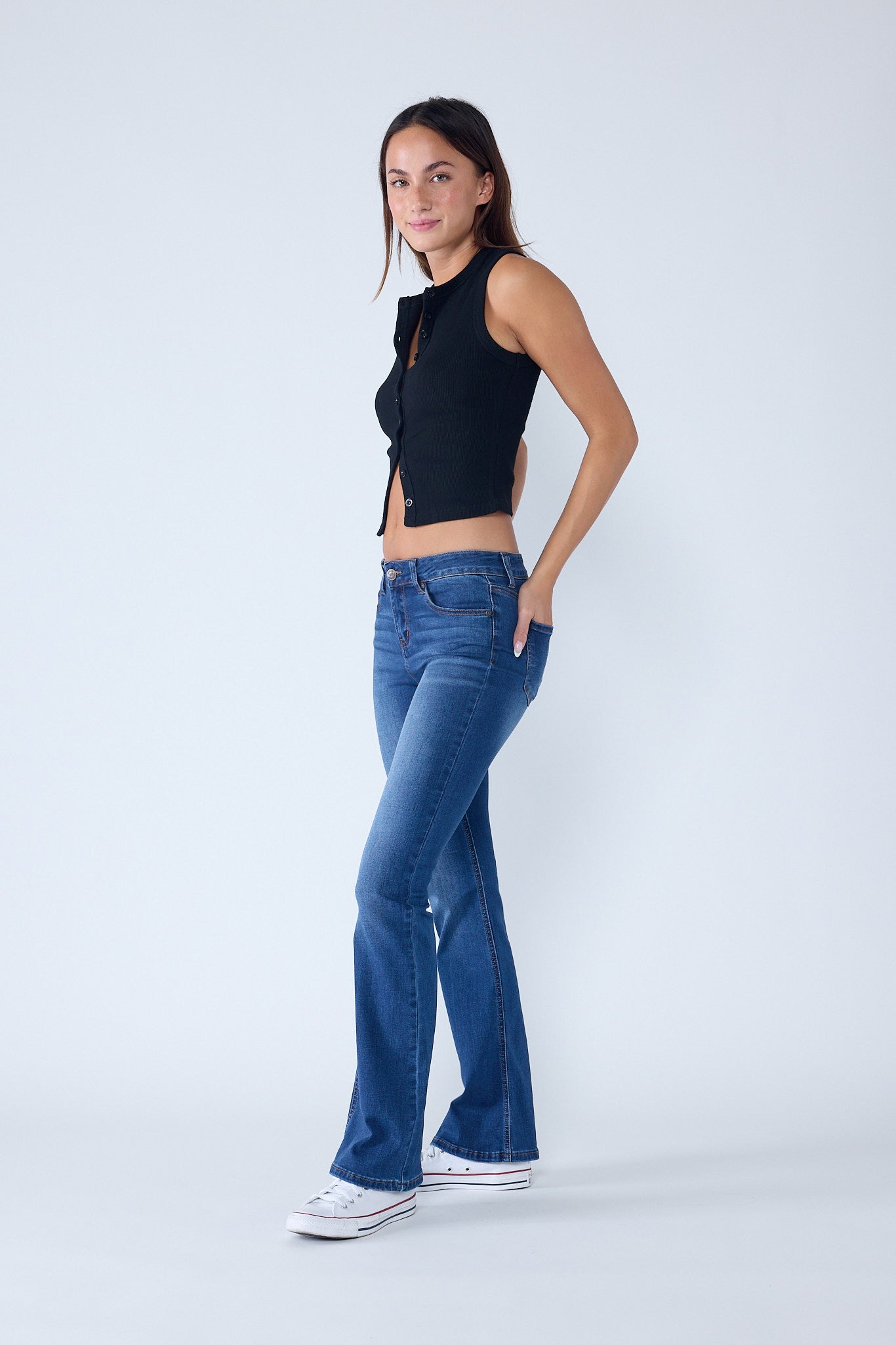 High Rise 5-Pocket Bootcut Jeans - Image 16