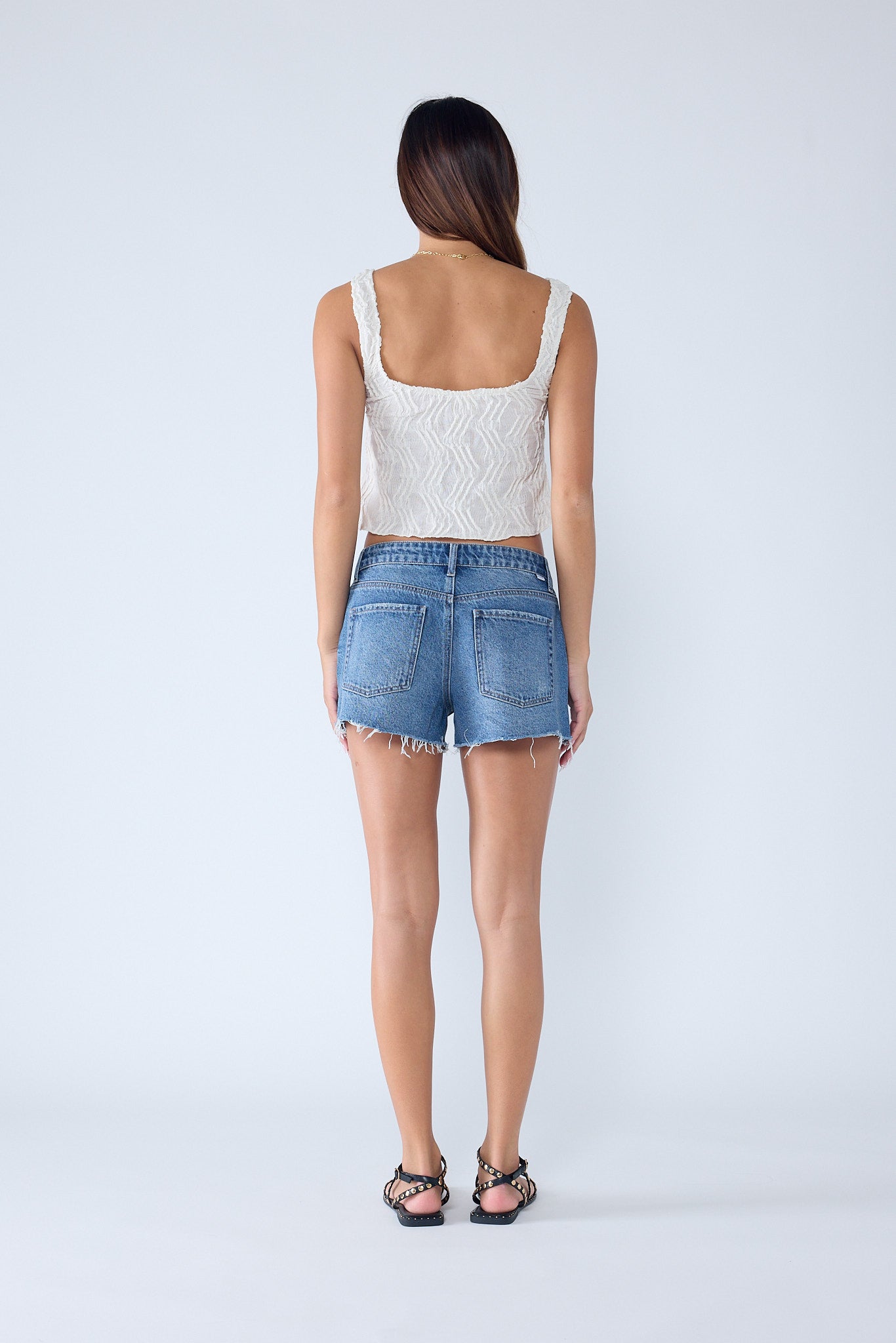 Low Waist Boy Shorts with Side Slit - Image 5